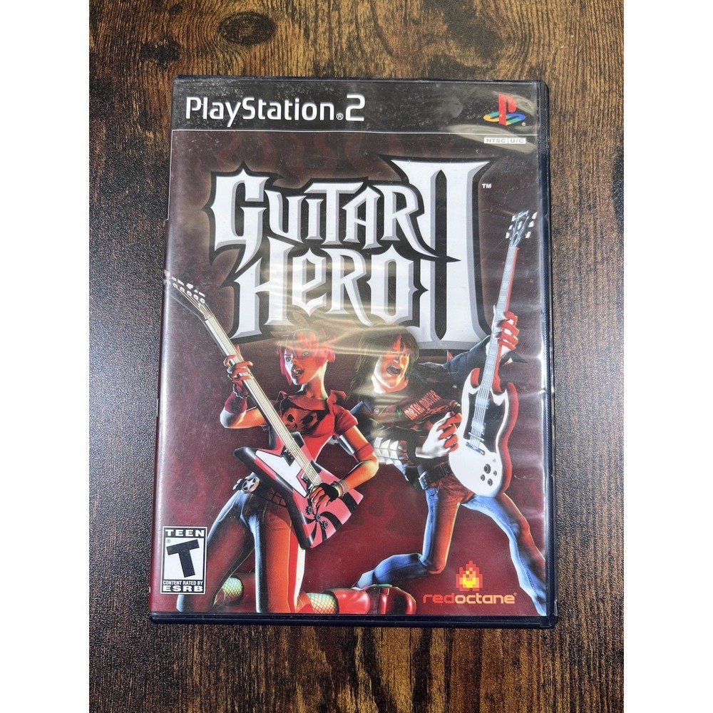 PlayStation 2 Guitar Hero 2 Replacement Case Cover And Manual